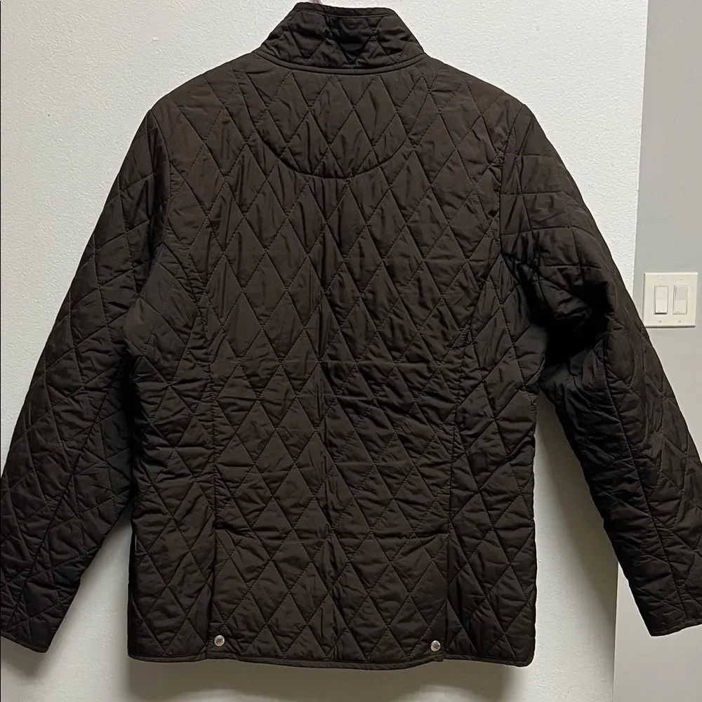 Lands' End Brown Quilted Jacket